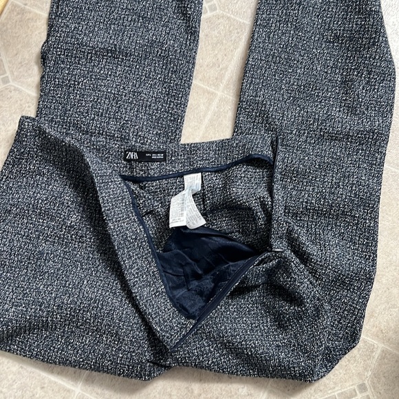 Zara tweed high waisted pants size L - Picture 5 of 6